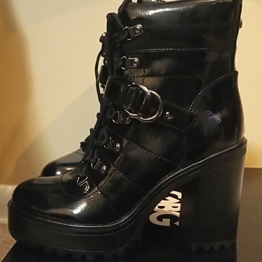 GBG Black Platform Boots